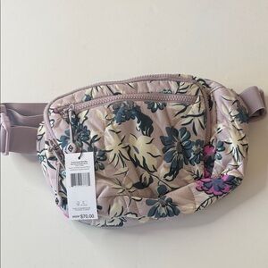 Vera Bradley Featherweight Belt Bag Fresh Cut Floral Lavender